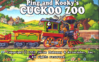 Title screen of Ping and Kookys Cuckoo Zoo