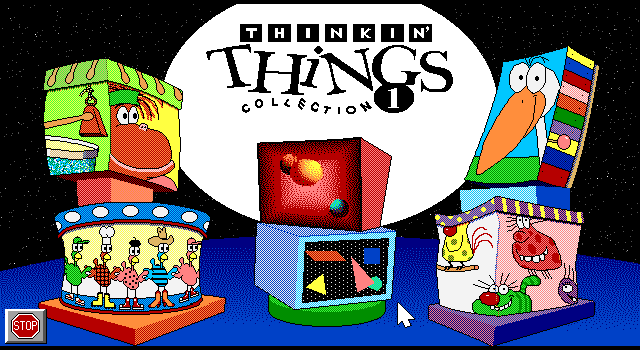 Title screen of Thinkin' Things Collection 1