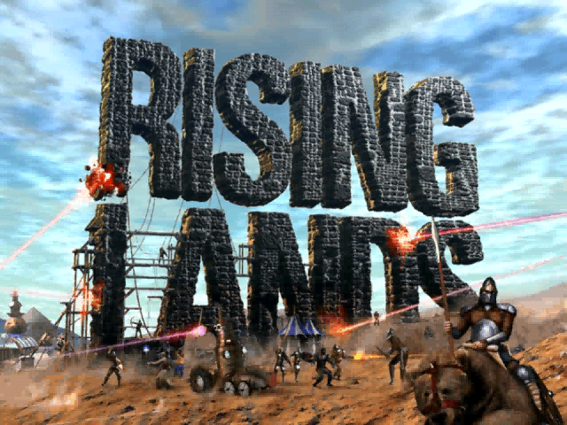 Title screen of Rising Lands
