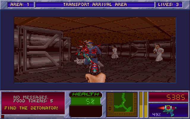 Gameplay of Blake Stone: Planet Strike