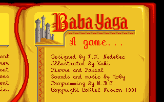 Title screen of Once Upon A Time: Baba Yaga