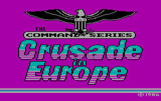 Title screen of Crusade in Europe