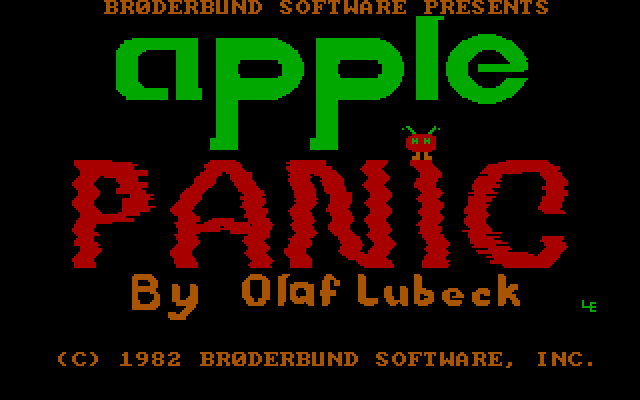 Title screen of Apple Panic