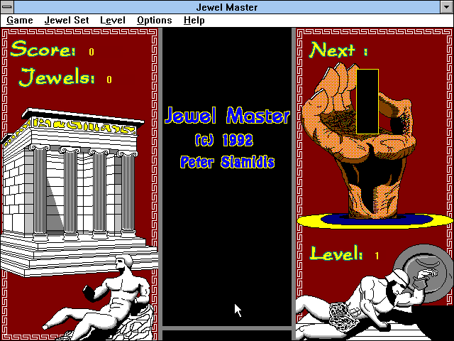 Title screen of Jewel Master