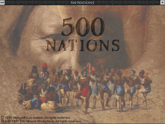 Title screen of Microsoft 500 Nations