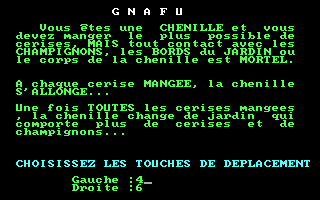 Title screen of Gnafu