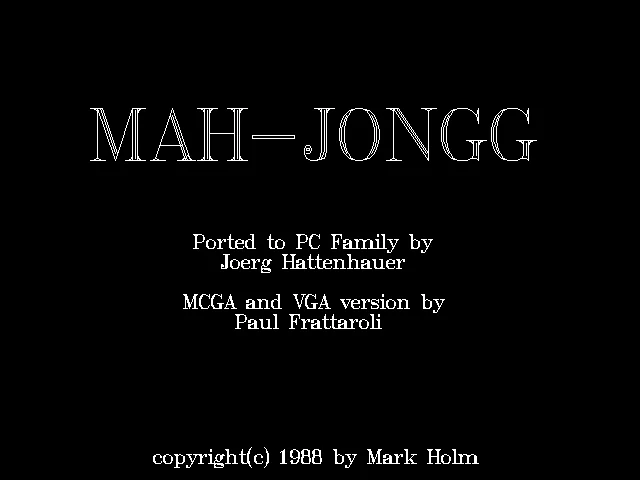 Box front of Mahjongg