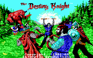 Title screen of The Bard's Tale II: The Destiny Knight