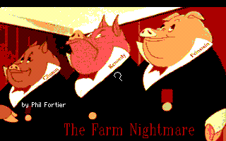 Title screen of The Farm Nightmare