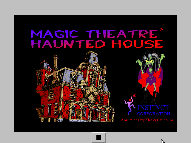 Title screen of Magic Theatre: Haunted House