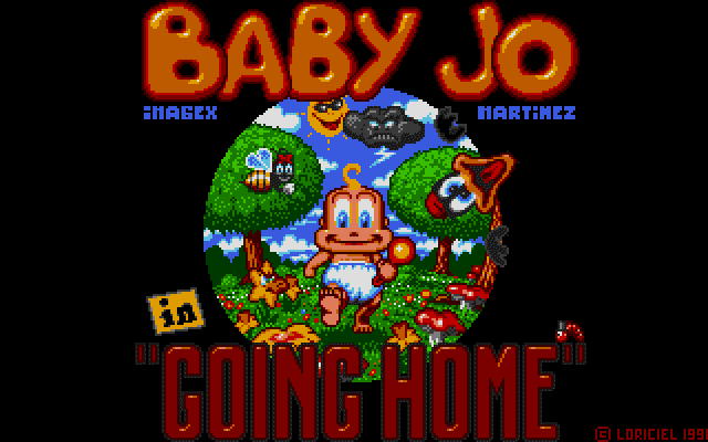 Title screen of Baby Jo in 'Going Home'
