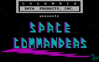 Title screen of Space Commanders