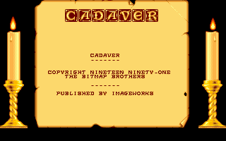 Title screen of Cadaver