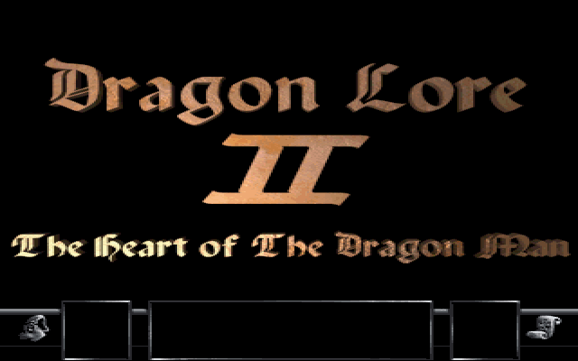 Title screen of Dragon Lore II: The Heart of the Dragon Man