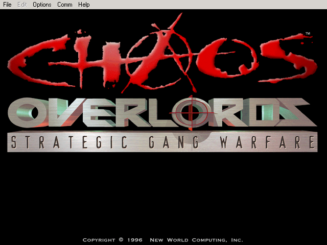 Title screen of Chaos Overlords