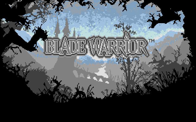 Title screen of Blade Warrior