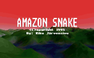 Title screen of Amazon Snake
