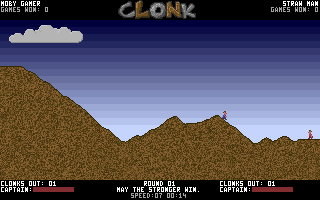 Gameplay of Clonk