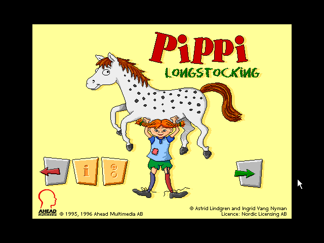 Title screen of Pippi