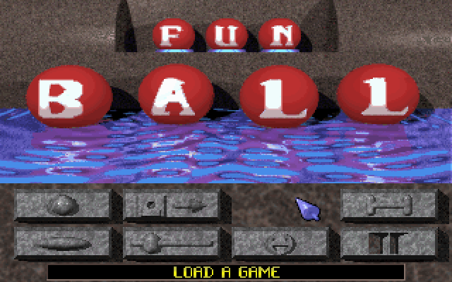 Title screen of Funball
