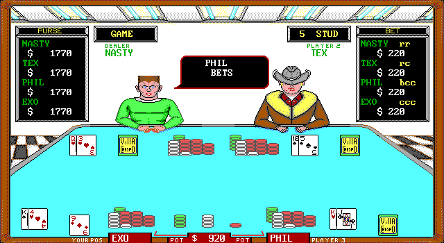 Gameplay of Ruckus Poker