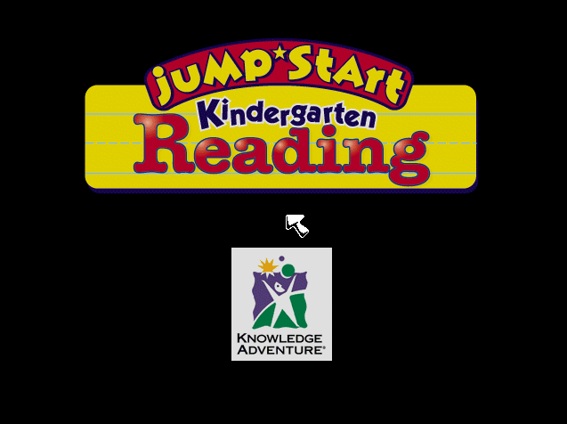 Title screen of JumpStart Kindergarten Reading