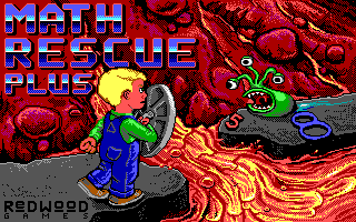 Title screen of Math Rescue Plus