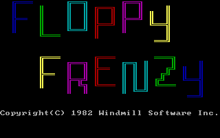 Title screen of Floppy Frenzy
