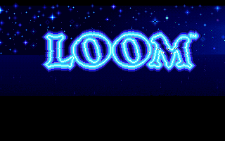 Title screen of Loom