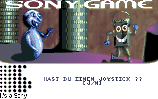 Title screen of Sony Game
