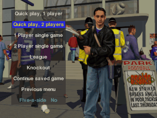 Title screen of ONSIDE Complete Soccer