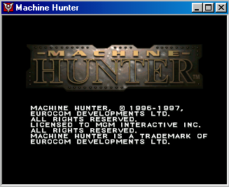Title screen of Machine Hunter