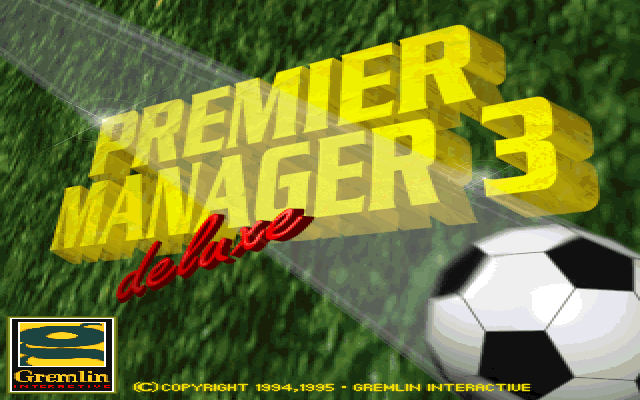 Title screen of Premier Manager 3 De-Luxe
