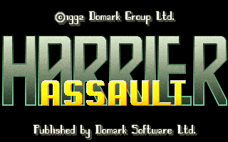 Title screen of AV-8B Harrier Assault