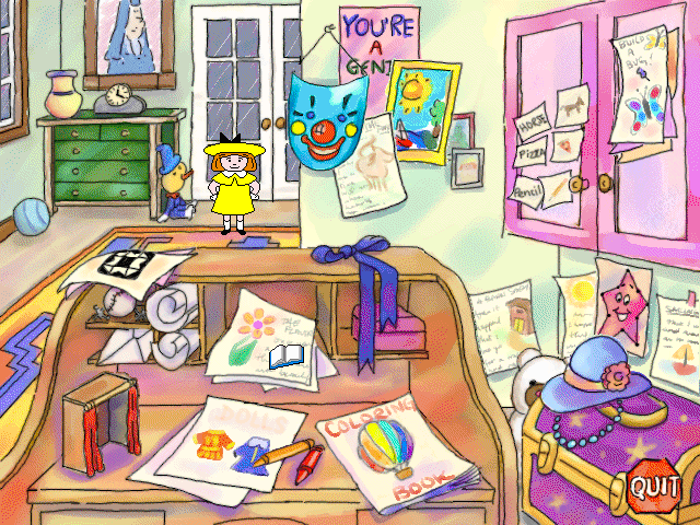 Gameplay of Madeline's Rainy Day Activities