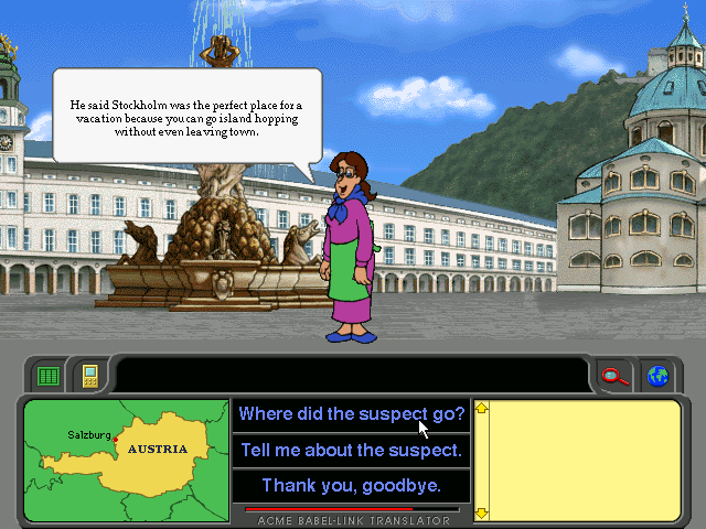 Gameplay of Where In The World Is Carmen Sandiego