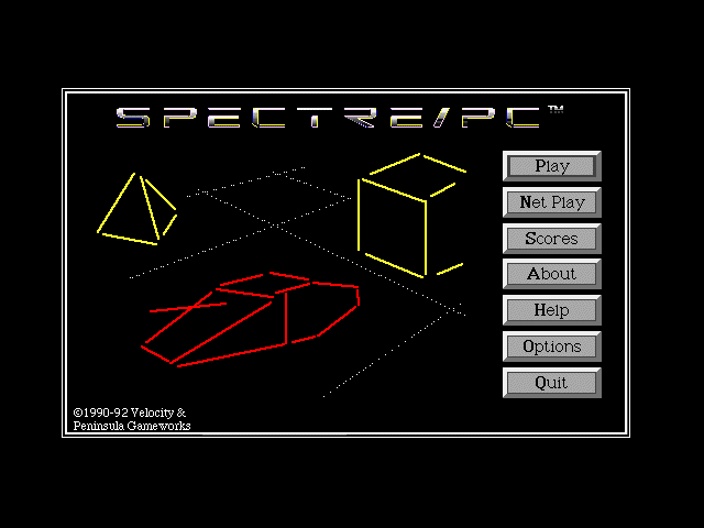 Title screen of Spectre