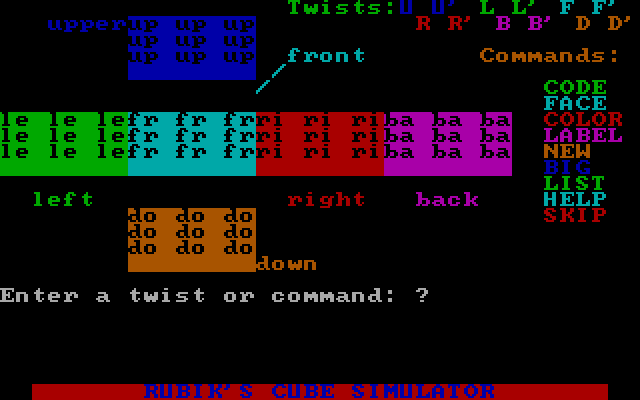 Gameplay of Rubik's Cube