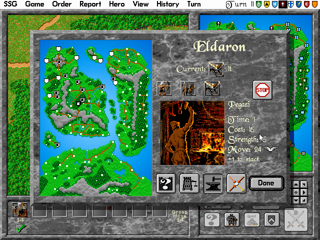 Gameplay of Warlords II Deluxe