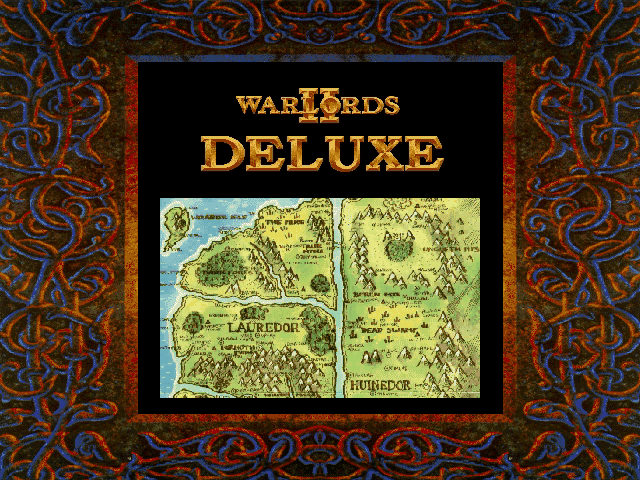 Title screen of Warlords II Deluxe