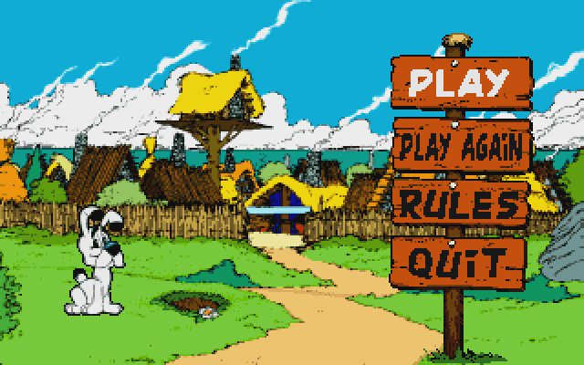 Title screen of Astérix: Caesar's Challenge