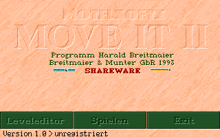 Title screen of Move It II