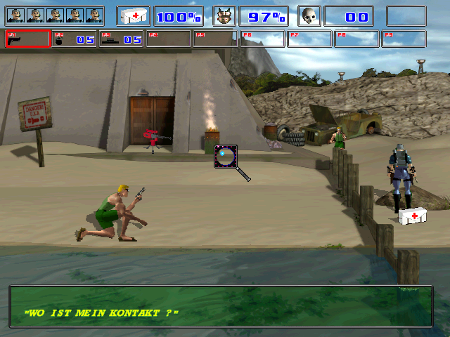 Gameplay of Guts 'n' Garters in DNA Danger