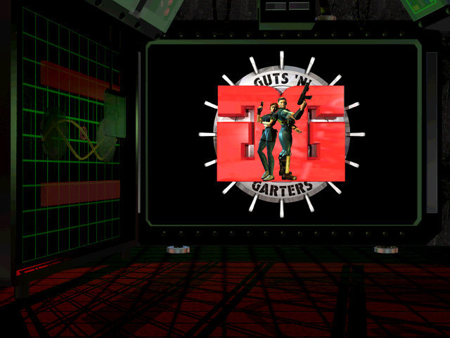 Title screen of Guts 'n' Garters in DNA Danger