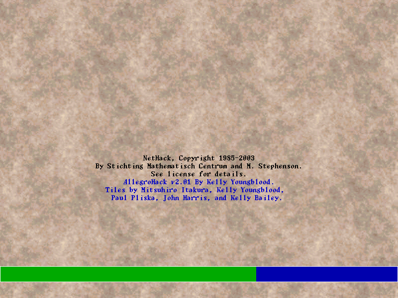 Title screen of AllegroHack