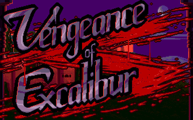 Title screen of Vengeance of Excalibur