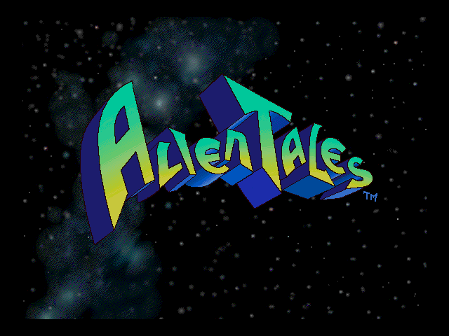 Title screen of Alien Tales