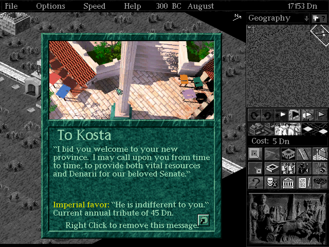 Gameplay of Caesar II