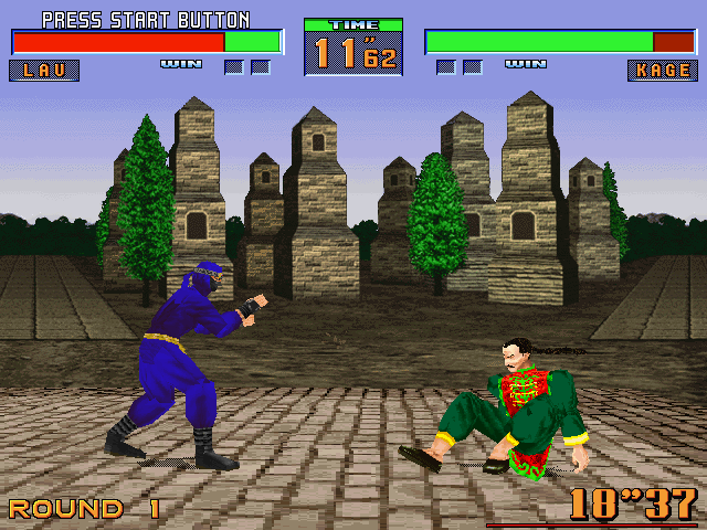 Gameplay of Virtua Fighter 2