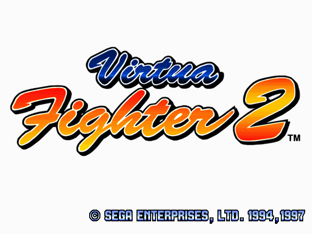 Title screen of Virtua Fighter 2